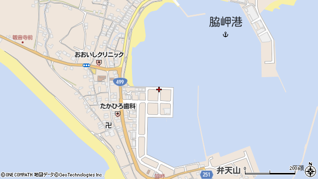 〒851-0506 長崎県長崎市脇岬町の地図