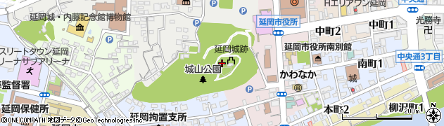 宮崎県延岡市東本小路周辺の地図