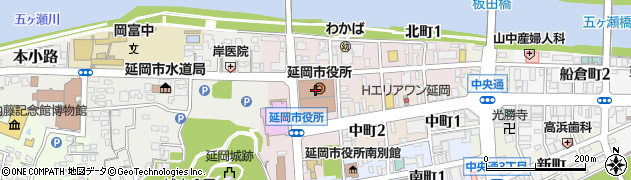 延岡市役所　健康福祉部介護保険課認定係周辺の地図