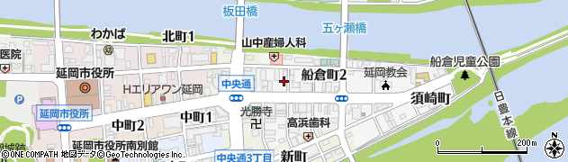 焼肉ホルモン　すみのや　延岡店周辺の地図