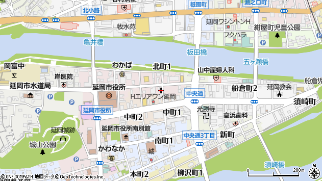 〒882-0814 宮崎県延岡市北町の地図