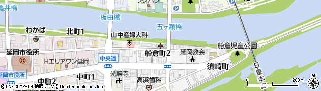 延岡ロイヤルホテル周辺の地図