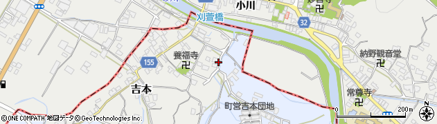 熊本県氷川町（八代郡）吉本周辺の地図