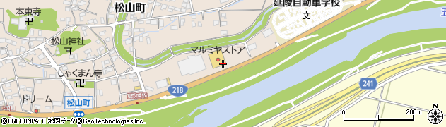 マルミヤストア松山店周辺の地図