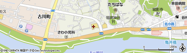 ドラッグストアモリ　延岡岡富店周辺の地図