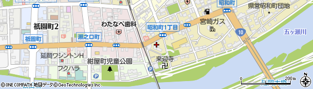 トヨタレンタリース宮崎延岡店周辺の地図
