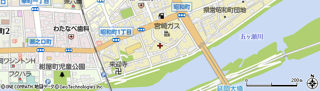 宮崎ガス株式会社　延岡支店周辺の地図
