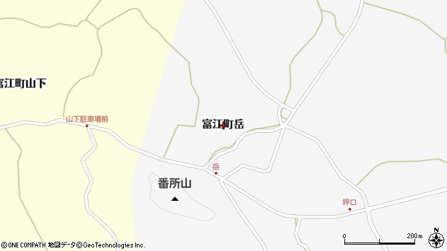 〒853-0213 長崎県五島市富江町岳の地図