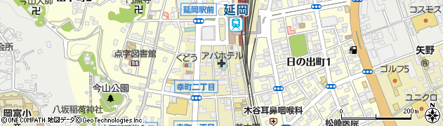 アパホテル宮崎延岡駅前周辺の地図