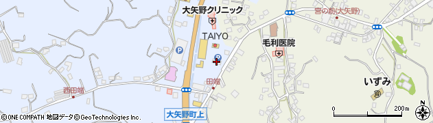 肥後銀行大矢野支店周辺の地図