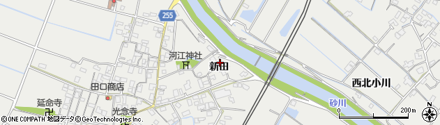 熊本県宇城市小川町新田278周辺の地図