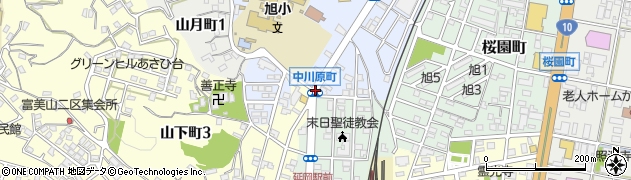 中川原町周辺の地図