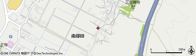 熊本県宇城市小川町（南部田）周辺の地図