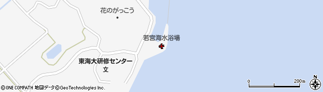 若宮海水浴場周辺の地図