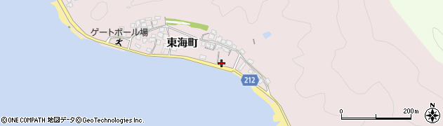 宮崎県延岡市東海町58周辺の地図