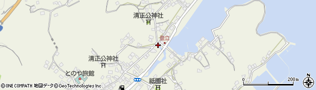熊本県上天草市大矢野町登立340周辺の地図
