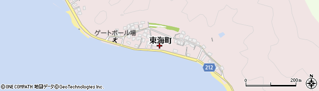 宮崎県延岡市東海町64周辺の地図