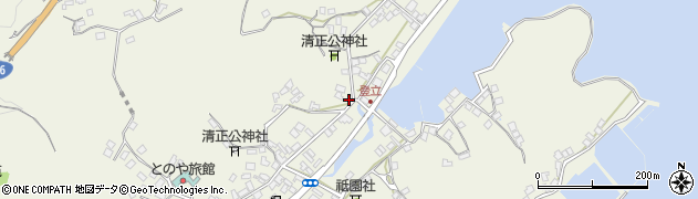 熊本県上天草市大矢野町登立341周辺の地図