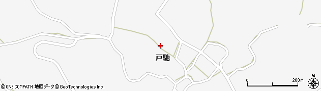 熊本県宇城市三角町（戸馳）周辺の地図