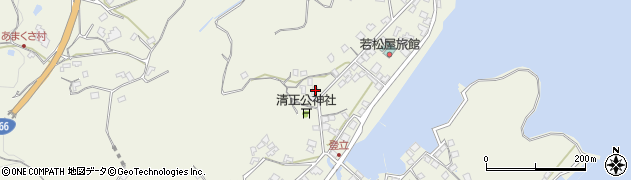 熊本県上天草市大矢野町登立387周辺の地図