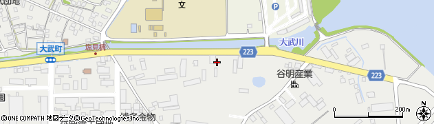 延岡港線周辺の地図