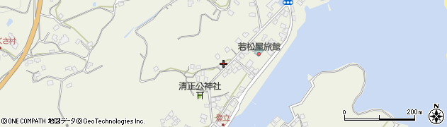 熊本県上天草市大矢野町登立378周辺の地図