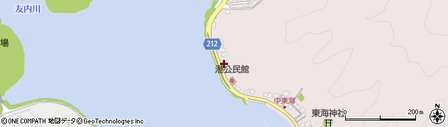 宮崎県延岡市東海町周辺の地図