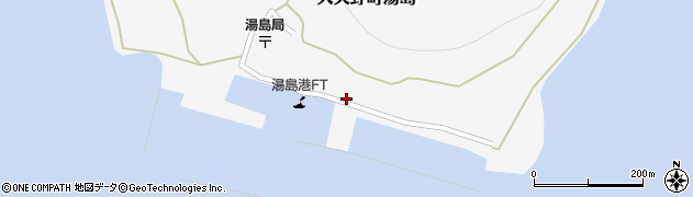 熊本県上天草市大矢野町湯島598周辺の地図