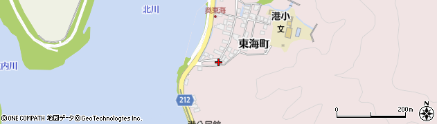 宮崎県延岡市東海町157周辺の地図
