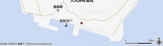 熊本県上天草市大矢野町湯島588周辺の地図
