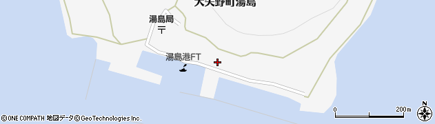 熊本県上天草市大矢野町湯島597周辺の地図