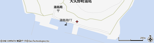熊本県上天草市大矢野町湯島600周辺の地図