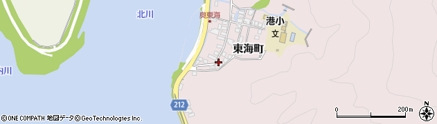 宮崎県延岡市東海町158周辺の地図