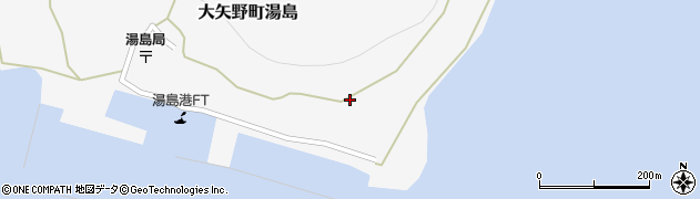 熊本県上天草市大矢野町湯島534周辺の地図