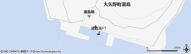 熊本県上天草市大矢野町湯島623周辺の地図
