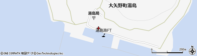 熊本県上天草市大矢野町湯島624周辺の地図