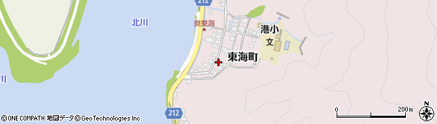 宮崎県延岡市東海町183周辺の地図