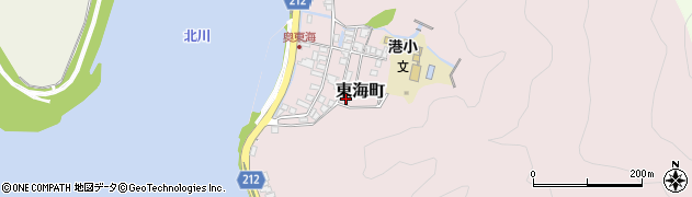 宮崎県延岡市東海町168周辺の地図