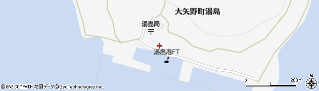 熊本県上天草市大矢野町湯島622周辺の地図