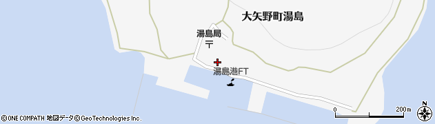 熊本県上天草市大矢野町湯島625周辺の地図
