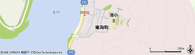 宮崎県延岡市東海町167周辺の地図