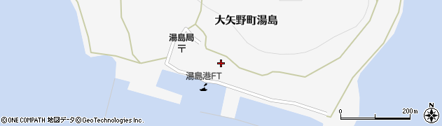 熊本県上天草市大矢野町湯島446周辺の地図