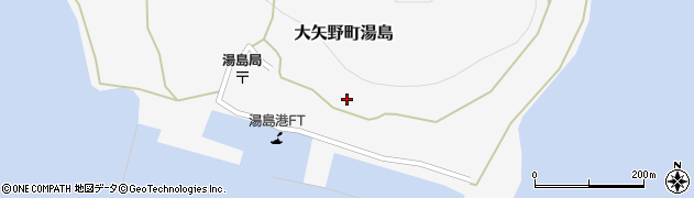 熊本県上天草市大矢野町湯島411周辺の地図