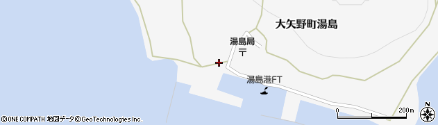 熊本県上天草市大矢野町湯島643周辺の地図