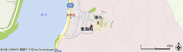 宮崎県延岡市東海町177周辺の地図