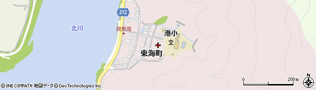 宮崎県延岡市東海町176周辺の地図