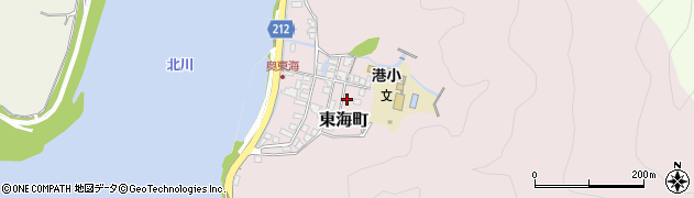 宮崎県延岡市東海町173周辺の地図