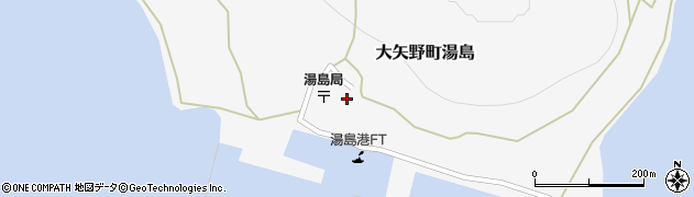 熊本県上天草市大矢野町湯島465周辺の地図