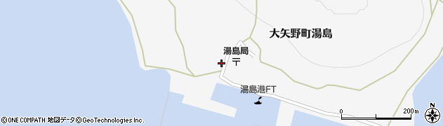 熊本県上天草市大矢野町湯島641周辺の地図
