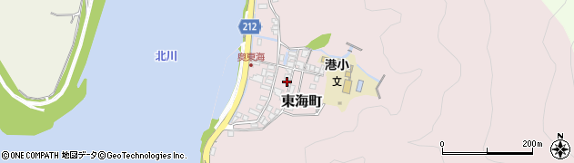 宮崎県延岡市東海町160周辺の地図